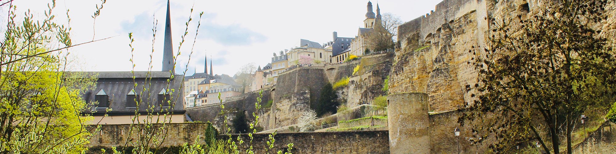Correpondents page heading image showing a view of the old town of Luxembourg city